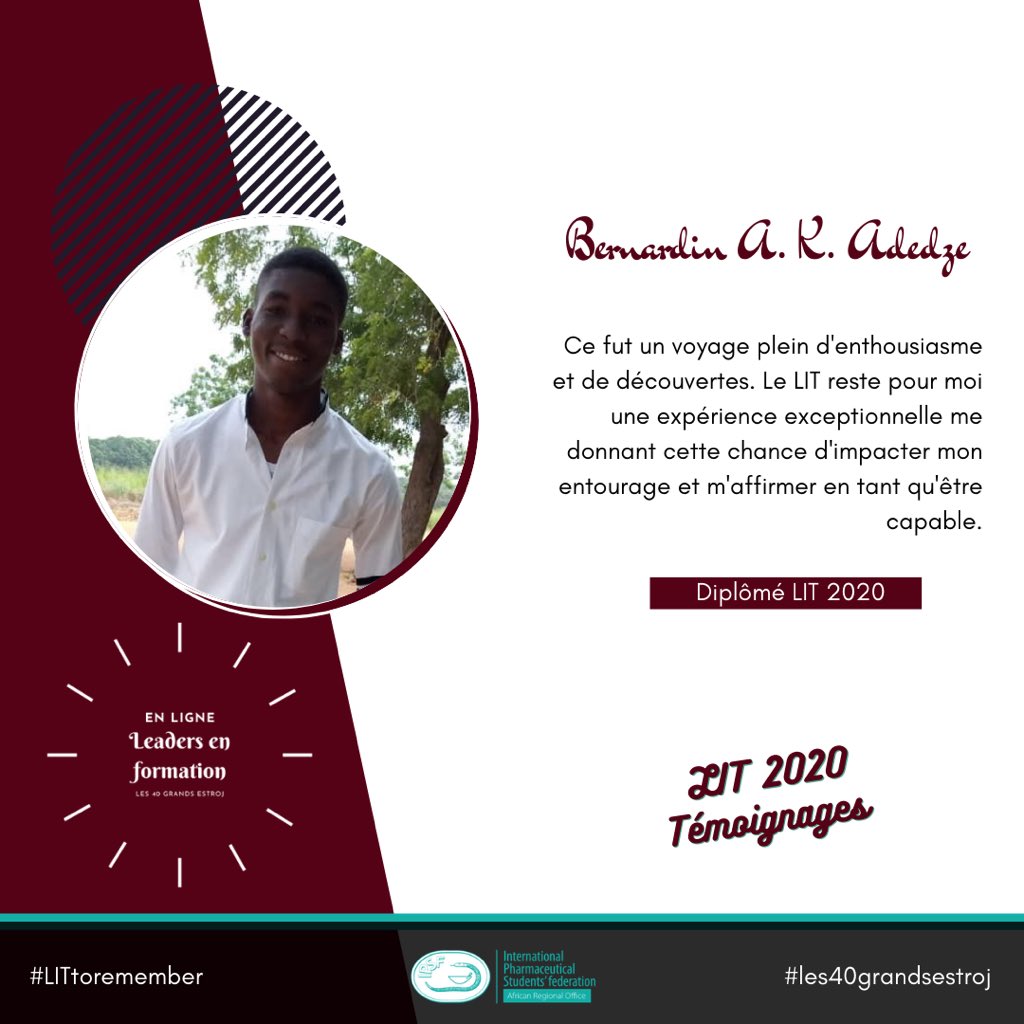 IPSFAfRO's tweet photo. [IPSF AfRO LIT 2020 Testimonials]

This year’s IPSF AfRO Leaders-in-Training is one to brag about.

Our LIT 2020 Graduates are sharing their experiences with us. We are excited to share these inspiring testimonials with the rest of the world. 
#AfROLIT2020 #LITtoremember https://t.co/pRbIL0O2k7