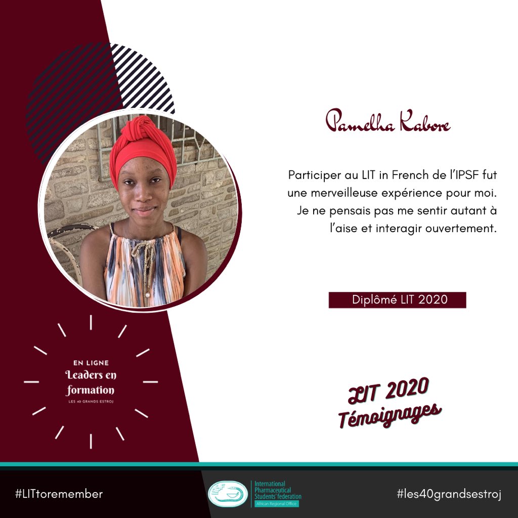 IPSFAfRO's tweet photo. [IPSF AfRO LIT 2020 Testimonials]

This year’s IPSF AfRO Leaders-in-Training is one to brag about.

Our LIT 2020 Graduates are sharing their experiences with us. We are excited to share these inspiring testimonials with the rest of the world. 
#AfROLIT2020 #LITtoremember https://t.co/pRbIL0O2k7