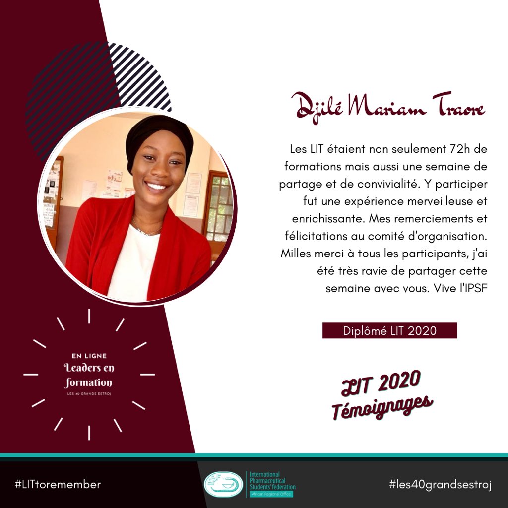 IPSFAfRO's tweet photo. [IPSF AfRO LIT 2020 Testimonials]

This year’s IPSF AfRO Leaders-in-Training is one to brag about.

Our LIT 2020 Graduates are sharing their experiences with us. We are excited to share these inspiring testimonials with the rest of the world. 
#AfROLIT2020 #LITtoremember https://t.co/pRbIL0O2k7