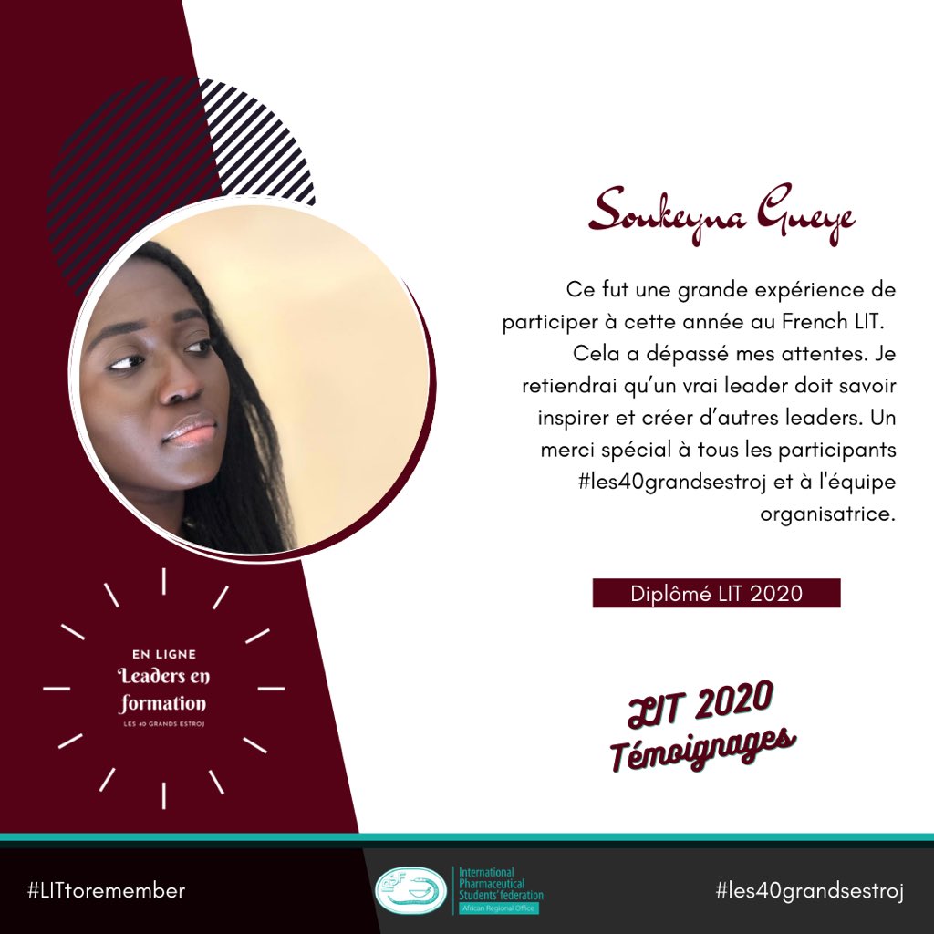 IPSFAfRO's tweet photo. #AfROLIT2020 #LITtoremember #les40grandsEstroj #AfROCares https://t.co/HE6C5YmLSx