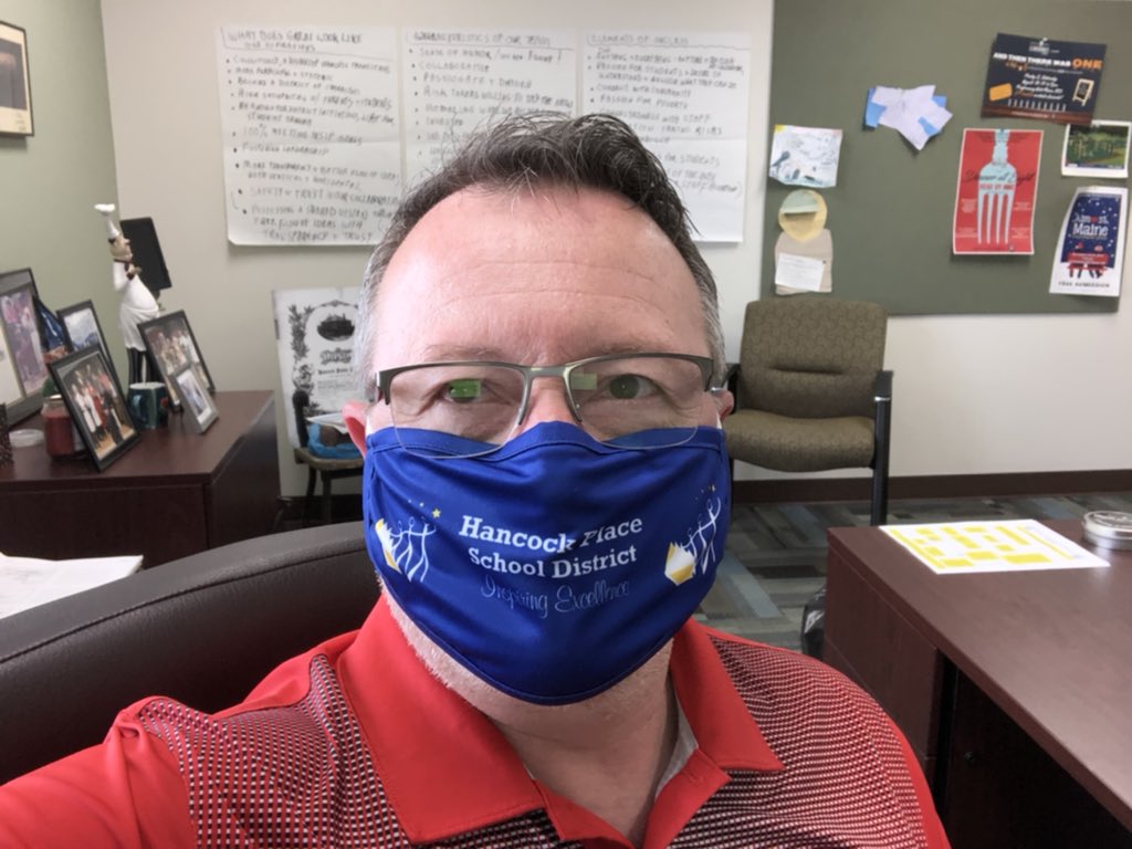 HancockSupt's tweet photo. Keep yourself and others safe in our community #MaskUpMondaySTL #KnowStlCo #hpsdtigers https://t.co/o4kOlpZG1t