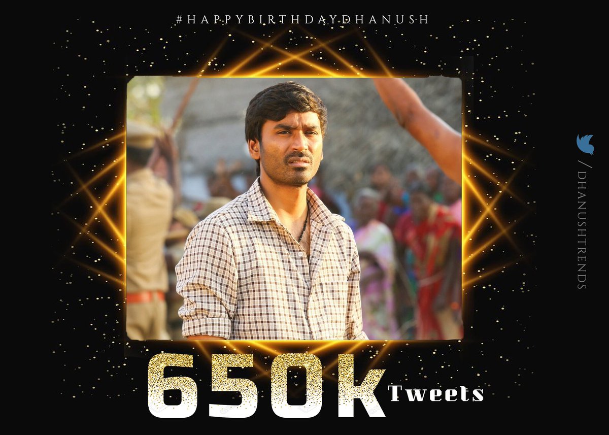 DhanushismKK's tweet photo. Tag Officially Reached 650K Tweets.. In A Organic Way.. #Karnan 😎

#HappyBirthdayDhanush 
@dhanushkraja #JagameThandhiram https://t.co/ZNrq85gWLE