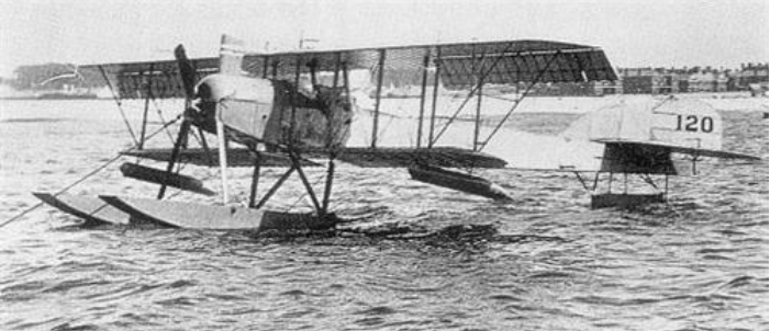 ron_eisele's tweet photo. 28 July 1914. First torpedo drop (a 14-inch 850lb Whitehead torpedo) by a British aircraft was carried out by Arthur Murray Longmore, Squadron Commander of Calshot seaplane station. He flew a Short Admiralty Type S84, No. 121 (Short Folder). British two-seat floatplane. https://t.co/rhbIWS90rG