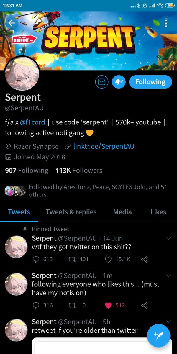 BlizzyGGs's tweet photo. @SerpentAU 🤝 https://t.co/Vwvkk3QnKd