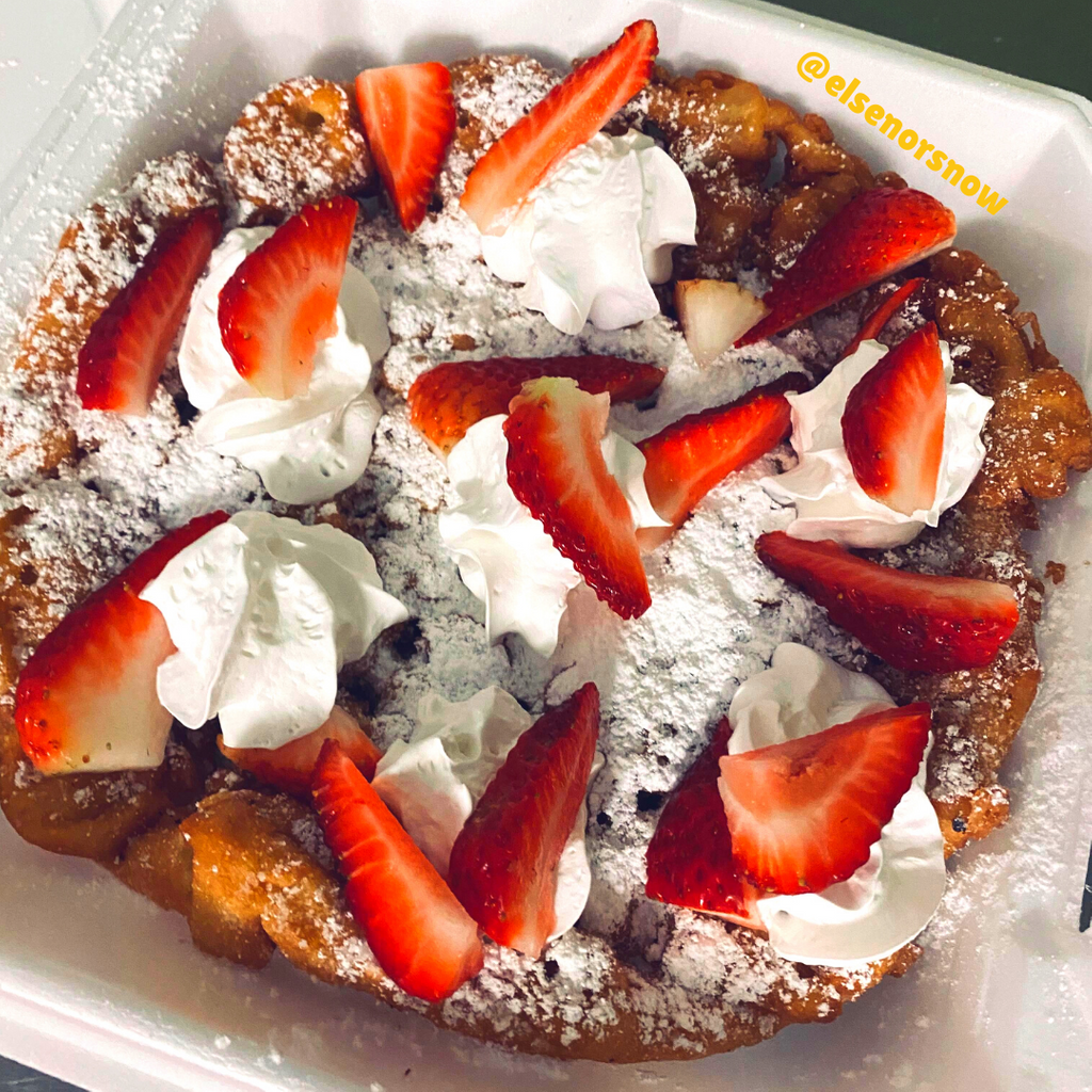 elsenorsnow's tweet photo. Imagine warm, light, and crispy dough, topped with powdered sugar melting in your mouth 😋 Order your Funnel Cake today!  @doordash, or come visit us this evening from 5:00 pm - 9:00 pm #funnelcake #circusfood #carnivalfood #sanantoniofiesta #purosanantonio #sanantoniofood https://t.co/vVaoWAfuw9