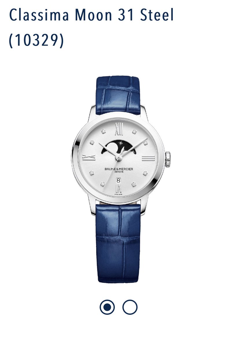 But Baume & Mercier(mentioned earlier in the thread) has this breathtaking women’s watch... perfect for yourself or the femme in your life. It’s the classima 10329