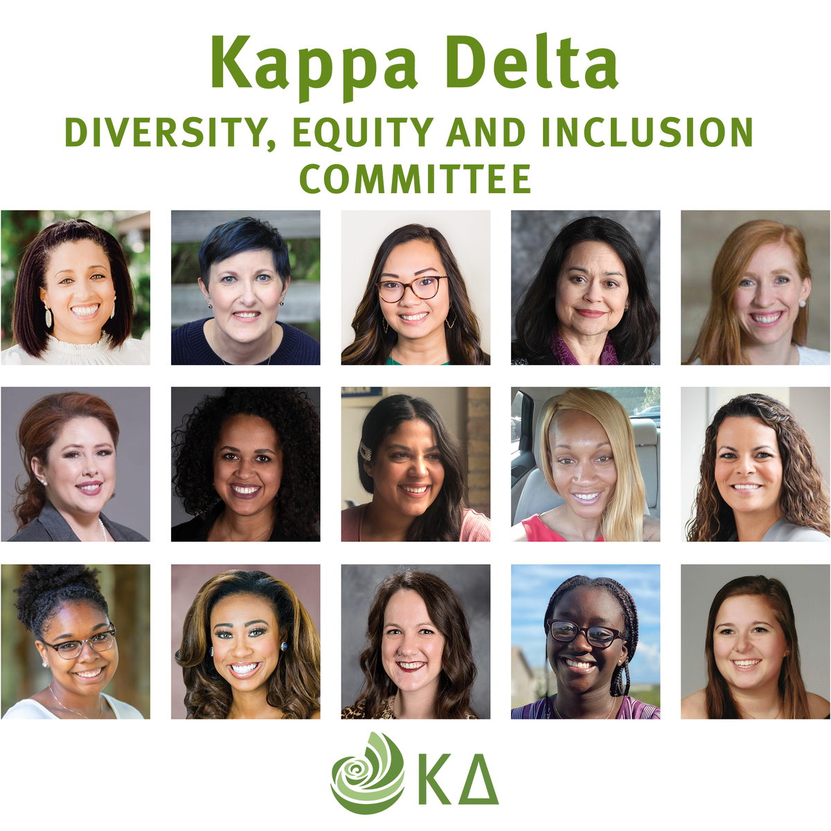 KappaDeltaHQ's tweet photo. On July 23, 2020, the National Council of Kappa Delta Sorority appointed 14 members who will join Chair Michelle Robinson McNulty, appointed June 6, to comprise the sorority’s Diversity, Equity and Inclusion Committee. https://t.co/bn2xl3CD5D https://t.co/0ffLjYd9Zk