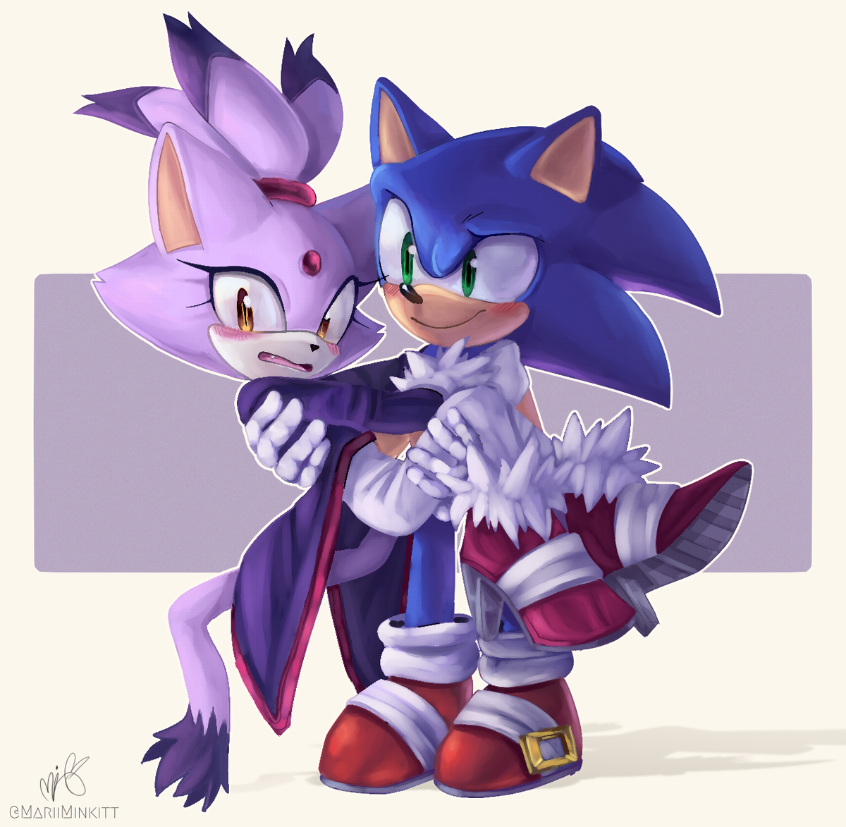 ✨ Min ✨ (COMMISSIONS CLOSED) on Twitter: "I haven't drawn them in so long,,  #SonicTheHedgehog #blazethecat #sonaze… "