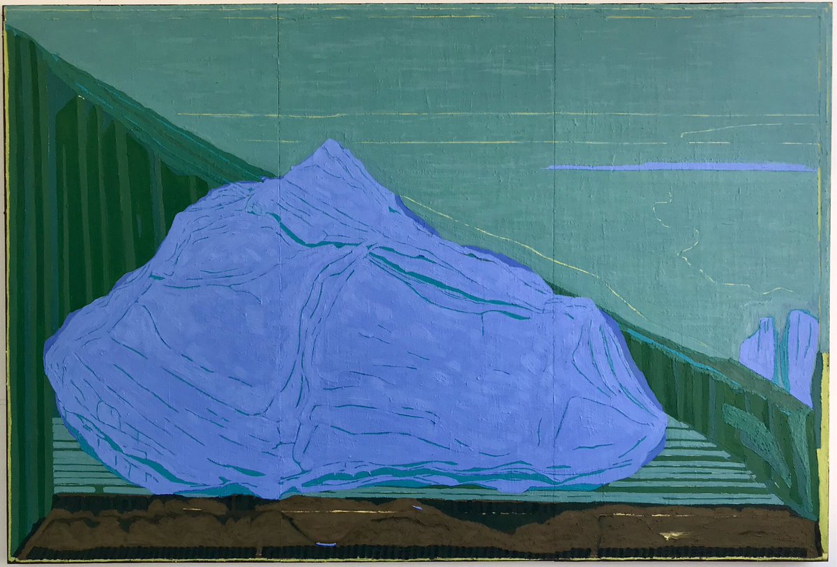 Sense of Place ll, oil &amp; pigments on plywood panels,122x180cm,2019. Currently displayed at Cylinder Gallery virtual exhibition, Metamorphosis #virtualexhibition #painting #groupshow <a href="/DotNkemdirim/">Cylindergallery</a> cylindergallery.com/Metamorphosis-…