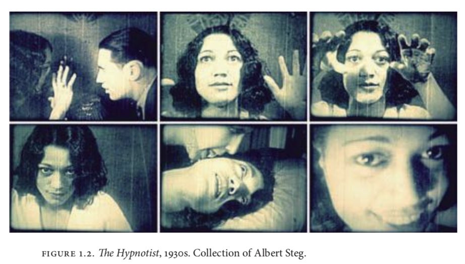 In the chapter, “Sepia Scenes: Spectacles of Difference in Race Porn” Miller-Young studies the work of an unknown light-skinned Black actress who appears in two 1930’s 16 mm stag films, ‘The Golden Shower’ and ‘The Hypnotist.’