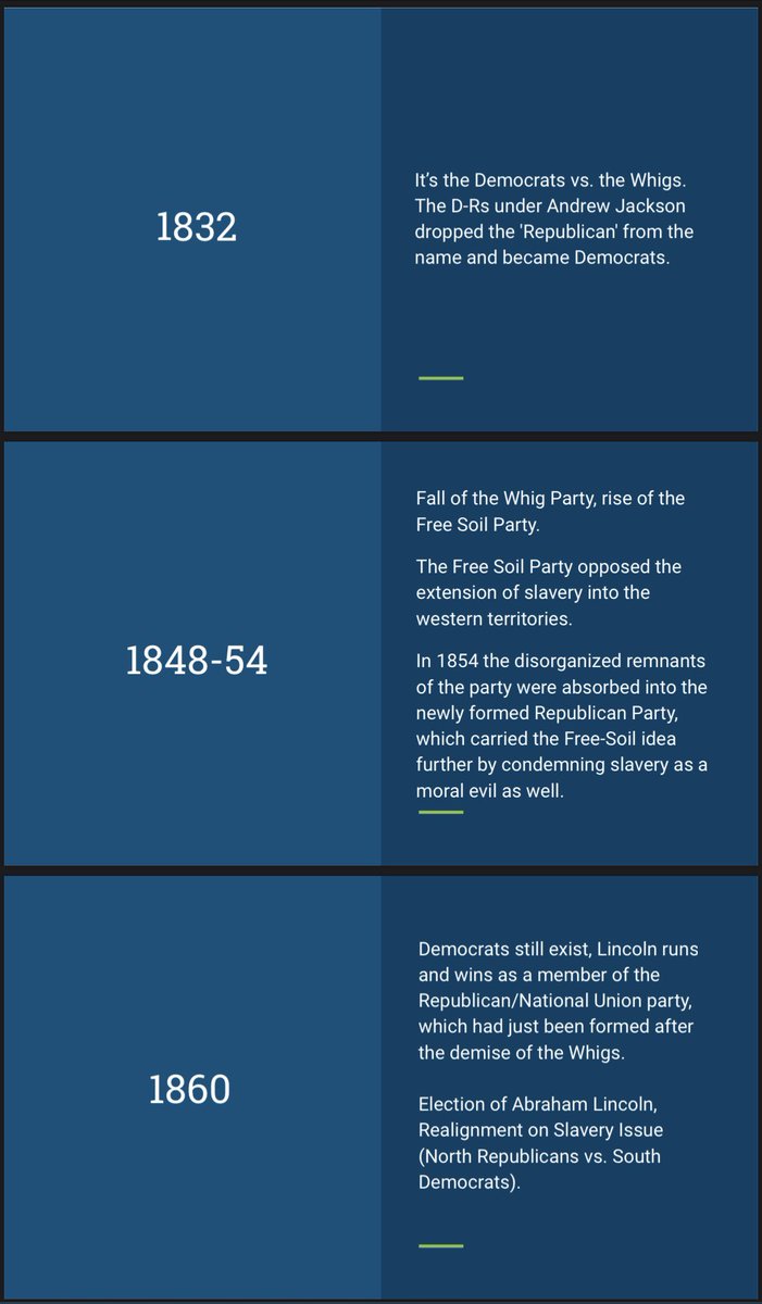 gufocieco's tweet image. History of party realignments in the US #partyrealignment