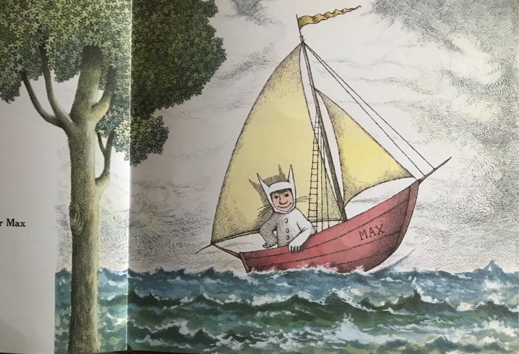 Having build up a strong sense of the wild things period max has a knowledge rich understanding that allows him to travel into other periods on his red boat. 5