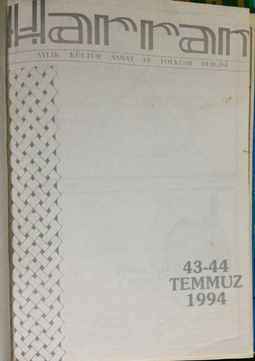 VeyselPolat5's tweet photo. Arşivimizden, Karaköprü Basın Müzesine bağışladığımız eserlerden.. Harran dergisi arşivi (1994 -98), İstanbuldaki Şanlıurfalılar Rehberi 1996, Harran Üniversitesi Bülteni (1993 -2000). O yıllardan bu şehre ait neler var neler.. Merak edenler için Karaköprü Belediyesi çalışıyor.. https://t.co/rigQpkHpXr