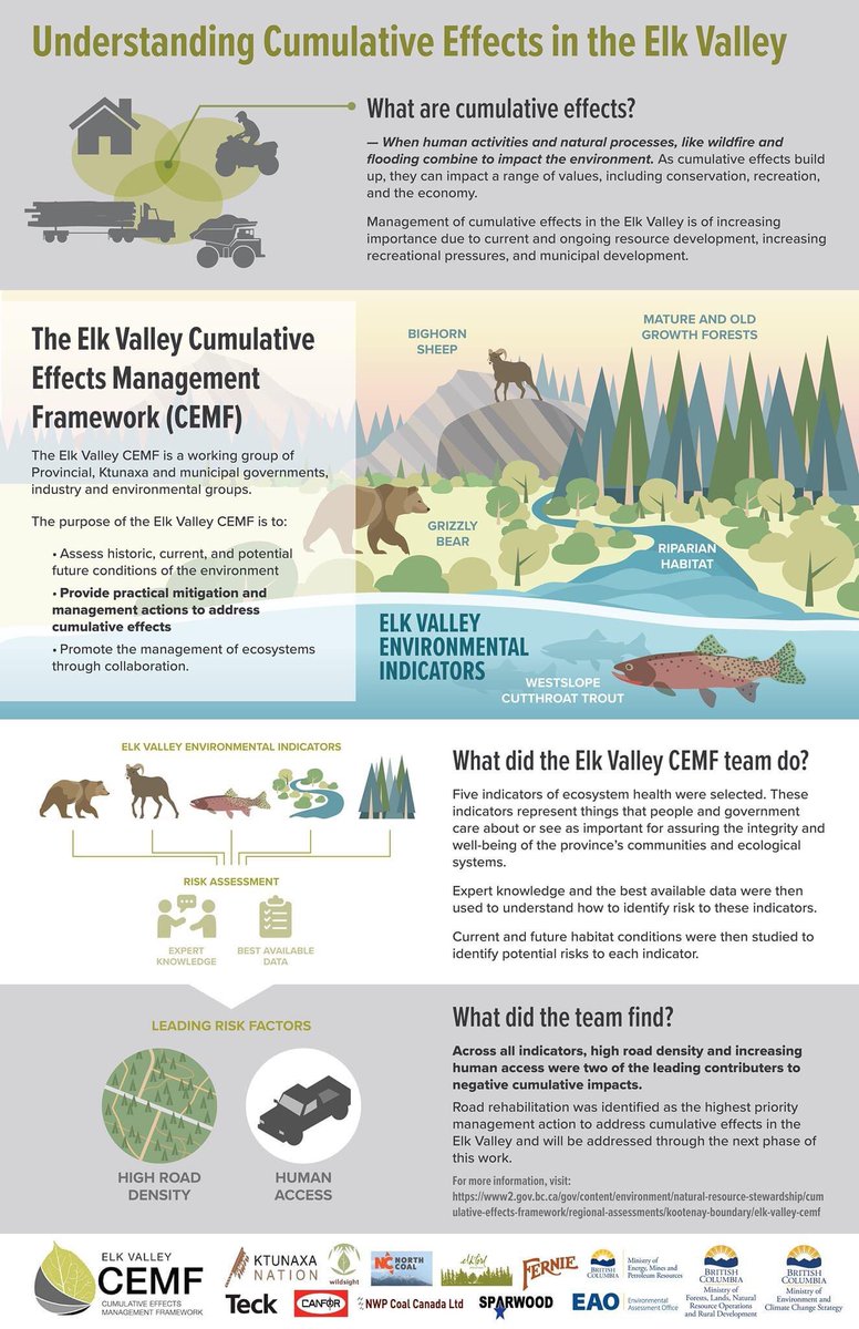 ClaytonTLamb's tweet photo. So excited to be working with a collaborative group on assessing the cumulative impacts on the Elk Valley. Hoping to make sure the valley works for people, fish, and wildlife though cooperation, evidence, and consultation. https://t.co/uT4B5nCIU8