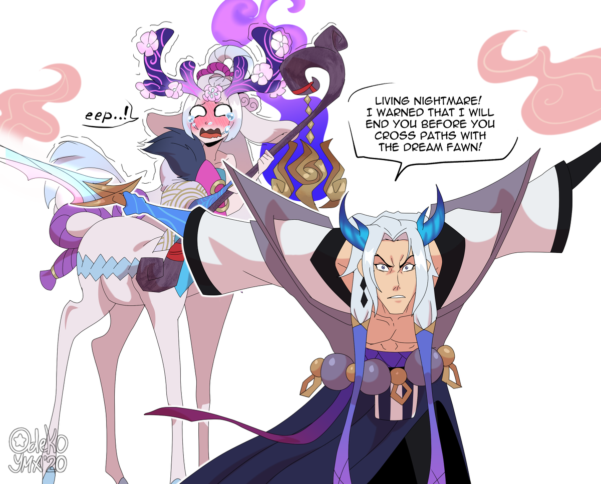 odeko_yma's tweet photo. Me: "Oh nice, I will draw Lillia only with Zoe and Neeko cuz no one else is fitting her."

*Yone interactions vid comes out*

Me: BRUH. https://t.co/G9y1wmM0zM