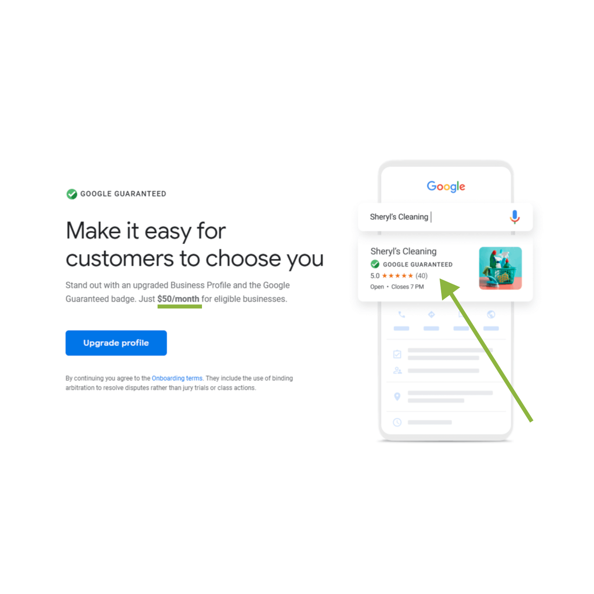 wiideman's tweet photo. #GoogleGuaranteed is being tested for Google My Businesses. This feature has the opportunity to help businesses set themselves apart and eliminate spam from the #localpack. Have you seen the option to upgrade in your dashboard? #DigitalMarketing #SEO #LSEO https://t.co/J0q1NCLWuL