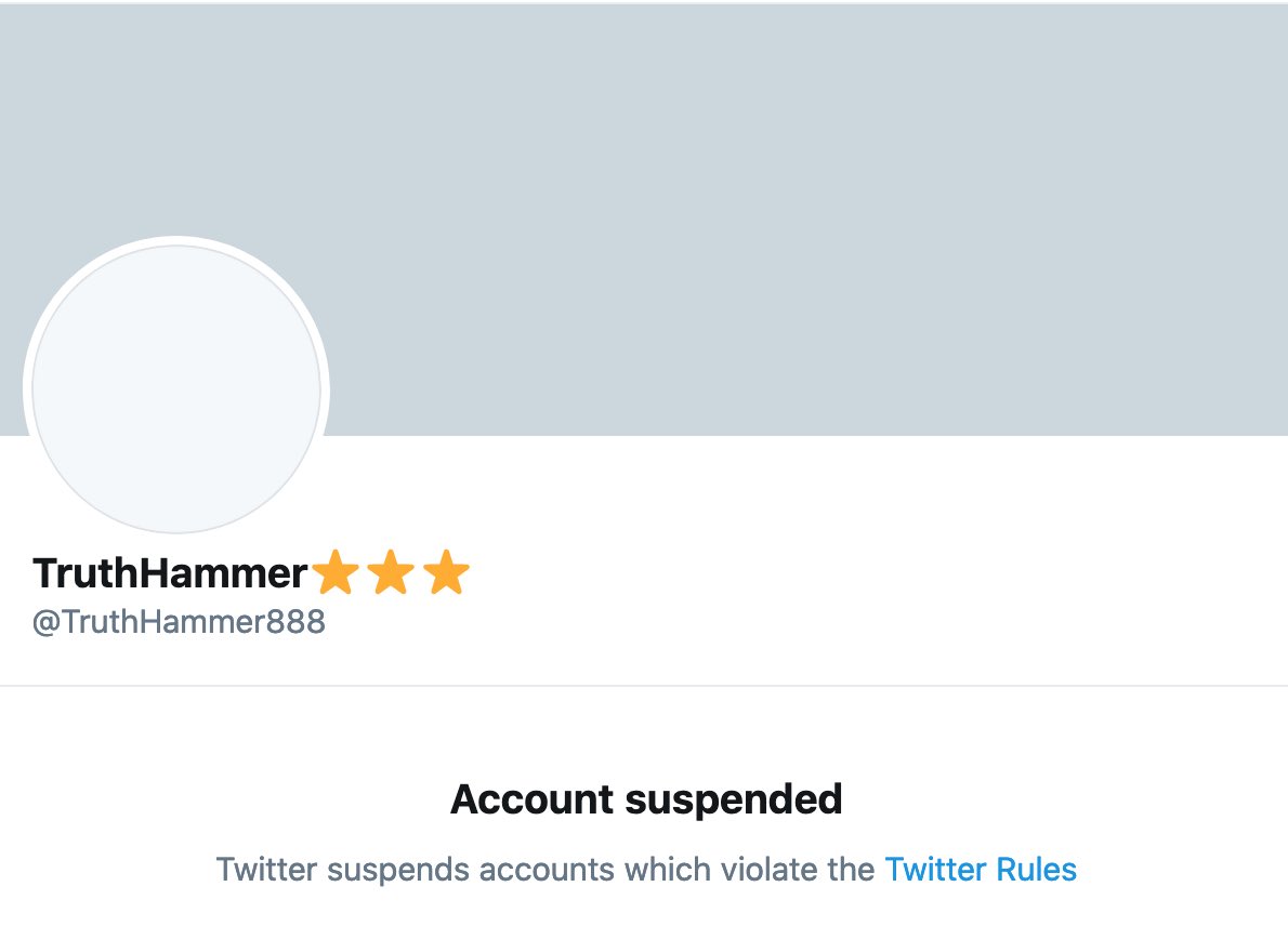 They got Joe M’s second account and Truth Hammer today. Qasualties of digital war.