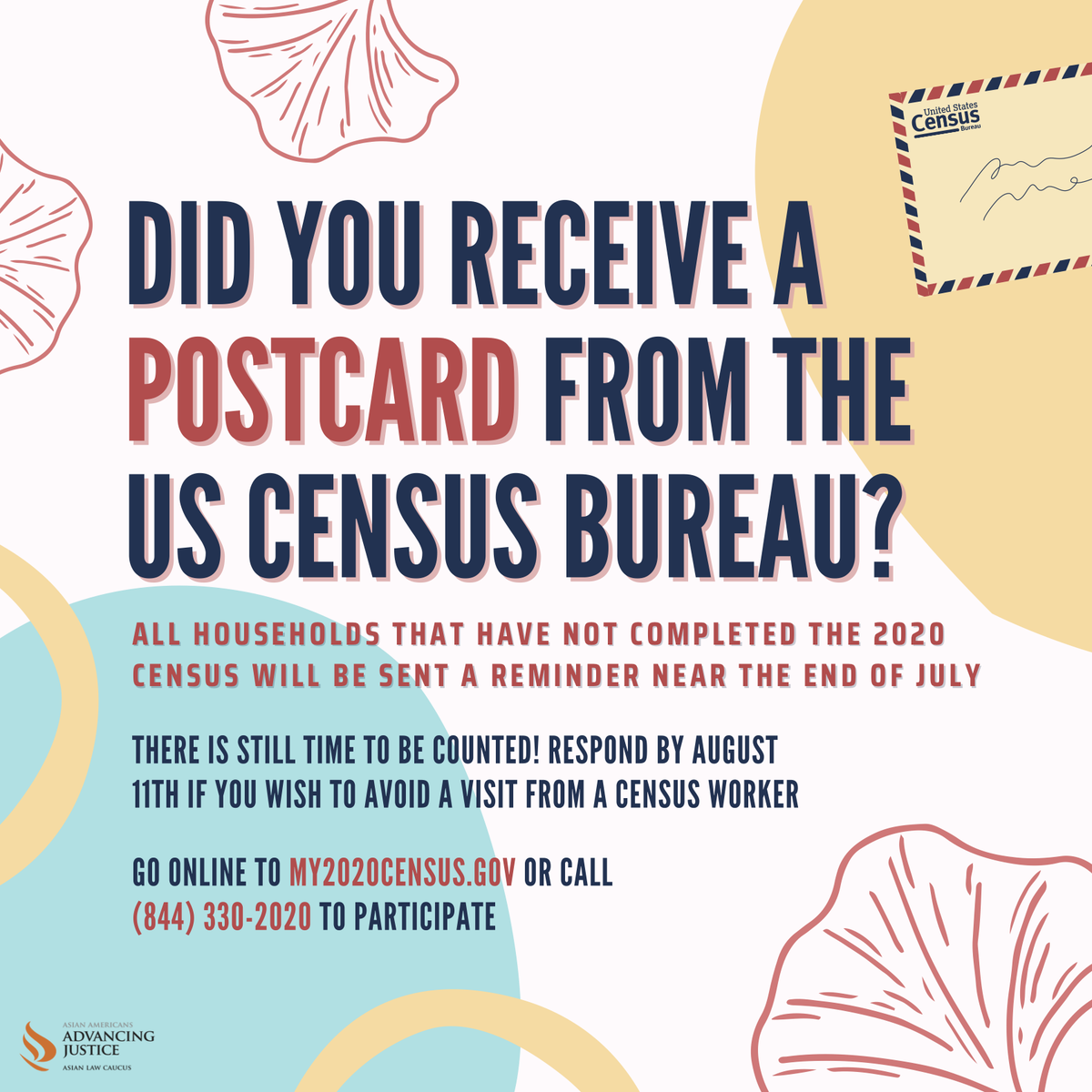 eastbaycf's tweet photo. Everyone who lives in the United States should be counted in the census, regardless of immigration status. The Census does not ask about citizenship or immigration. Respond by August 11th!
#Census2020 #InsideEBCF https://t.co/tQKFzzesJX