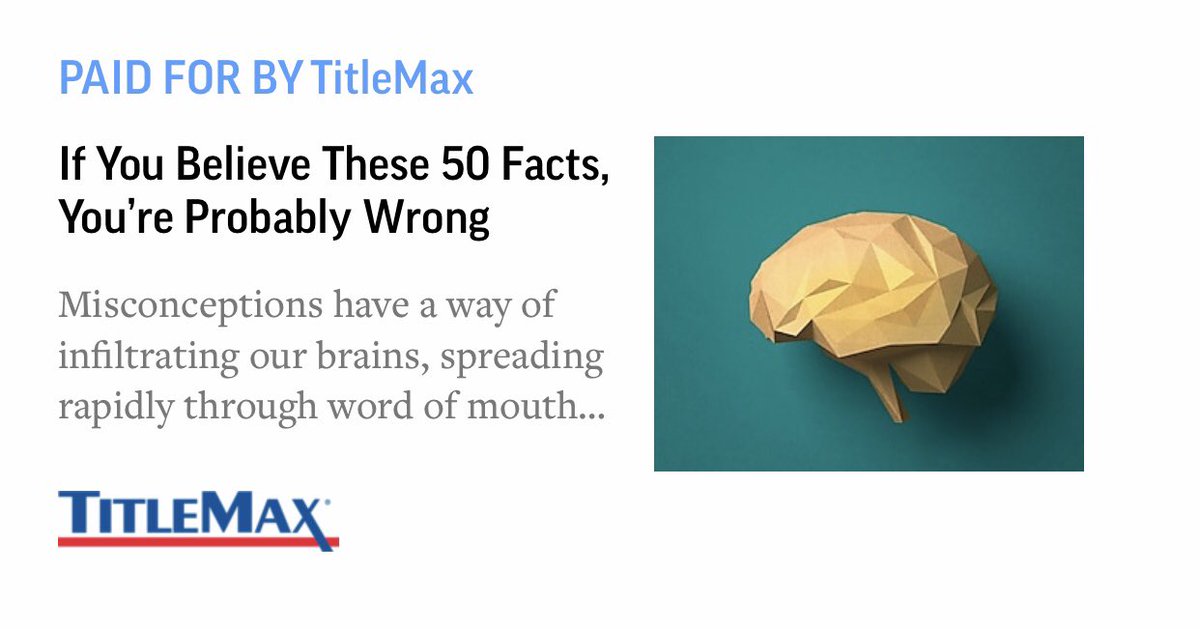 mizzou1307's tweet photo. Hey, @TitleMax, I know the term has been corrupted in the past few years, but this isn’t how facts work. https://t.co/V7KCzUjsaR