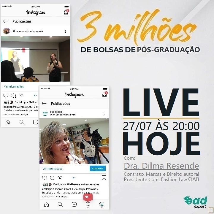 FilVilhena's tweet photo. 🚨 #LIVE #HOJE  @dilma_resende_advocacia!📡

Estamos num momento em que o Digital virou não só uma tendência, mas uma realidade. Os hábitos de vida e de compra foram modificados.😏

- Como trabalhar 100% online?

💻📱
Nos siga: @eadexpert

👉Link: https://t.co/FIX55zHQMo https://t.co/HsH8hx5rB5
