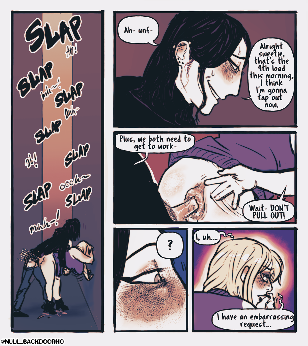 null_backdoorho's tweet photo. finally back with a new lola &amp; joji comic! lola says "sub rights" https://t.co/pyf10X1exL