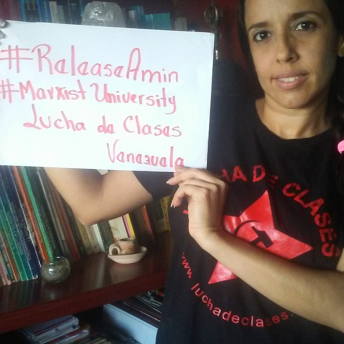 MilitanteVida's tweet photo. Desde Lucha de Clases, sección venezolana de la CMI exigimos la liberación inmediata e incondicional de Muhammad Amin compañero de @IMTPakistan y @PYA1917 sección pakistaní de  @marxistcom
#releaseAmin
#StopStateAbductionsInPakistan #marxistuniversity https://t.co/0iUxrWS0W3
