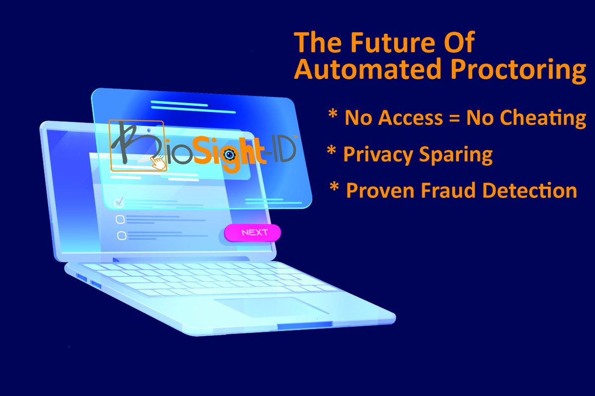 BioSigID's tweet image. Wish you could have an effective #proctoringsolution without any of the #negative side effects? 

Introducing #BioSightID the #automatedproctoring solution that solves your #cheating and #privacy concerns! bit.ly/2WZ92BS
