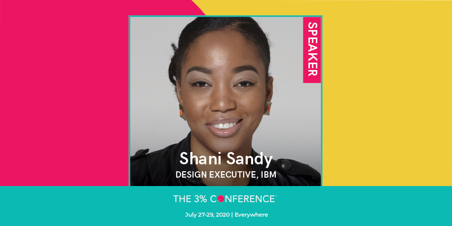 sh4ni's tweet photo. The revolution of work will not be televised! Check out my talk about the future of work being culture, inspired by my career, my fellow designers, and our times. The #3PercentConf, July 27-29. Join us in creating the Radically Inclusive Future of Work: https://t.co/6uvmzdLpUb https://t.co/HIum86eaZX