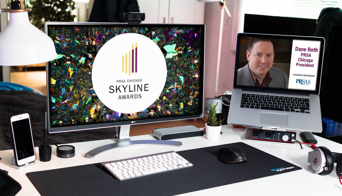 PRSAchicago's tweet photo. Who's tuning in to this year's virtual 2020 Skyline Awards Gala? Share your socially distanced watch party pictures with us! 

#2020SkylineAwards #PRSAChi https://t.co/GhJm4BgVmb