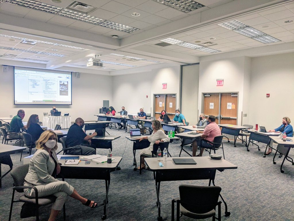 JeffreyJCollier's tweet photo. What a dynamic day of dialogue and leadership by Saginaw County Superintendents today.  It was powerful to watch them build collaborative consensus while discussing safe and effective "Return to Learn" plans for ALL students throughout @SaginawISD.  #leadership #LeadershipMatters https://t.co/If8Wq3sXvv