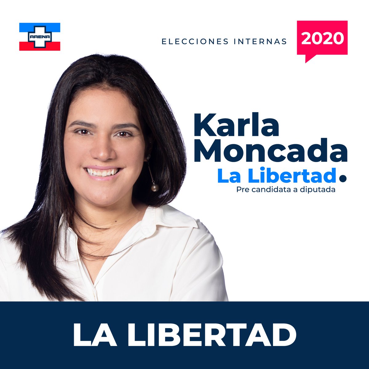 ARENAOFICIAL's tweet photo. #EleccionesInternas | Conoce a algunos de los perfiles de nuestros pre candidatos a diputados por #LaLibertad. Los nacionalistas ya estamos listos para vivir una verdadera fiesta democrática 🔵⚪️🔴
#ElSalvadorTieneFuturo #ARENA2020 https://t.co/DiobhK826s