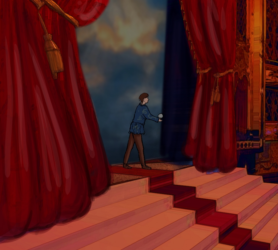 IWDL_Writer's tweet photo. Newest panels of Sam acting on the BIG STAGE for "Finding Sam: The Epilogue." #illustration #comic #manga #hamlet #shakespeare #comic #findingsam #findingsamepilogue #artistsontwitter #NobodyArtistClub https://t.co/DfcENPqp7P