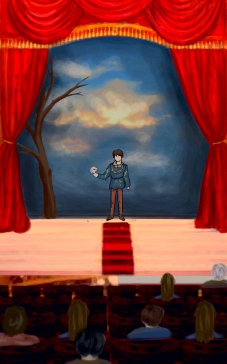 IWDL_Writer's tweet photo. Newest panels of Sam acting on the BIG STAGE for "Finding Sam: The Epilogue." #illustration #comic #manga #hamlet #shakespeare #comic #findingsam #findingsamepilogue #artistsontwitter #NobodyArtistClub https://t.co/DfcENPqp7P
