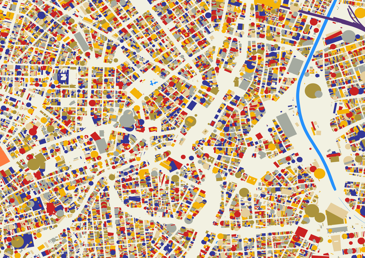 São Paulo's center with Geosampa (bit.ly/3eAkcCV) buildings' data and <a href="/tjukanov/">Topi Tjukanov</a> #qgis style