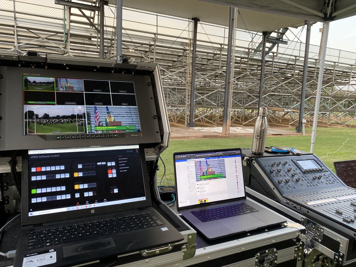 MandMSound's tweet photo. Menard Graduation Audio and Livestream yesterday. https://t.co/YvTWRTruzI
