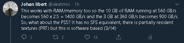 The first part is wrong, SFS is not a multiplier of memory bandwidth, only capacity, my bad (wish we could edit tweets smh) (thanks to  @Kirby0Louise for pointing that out) but the 2nd part about PRT remains true.