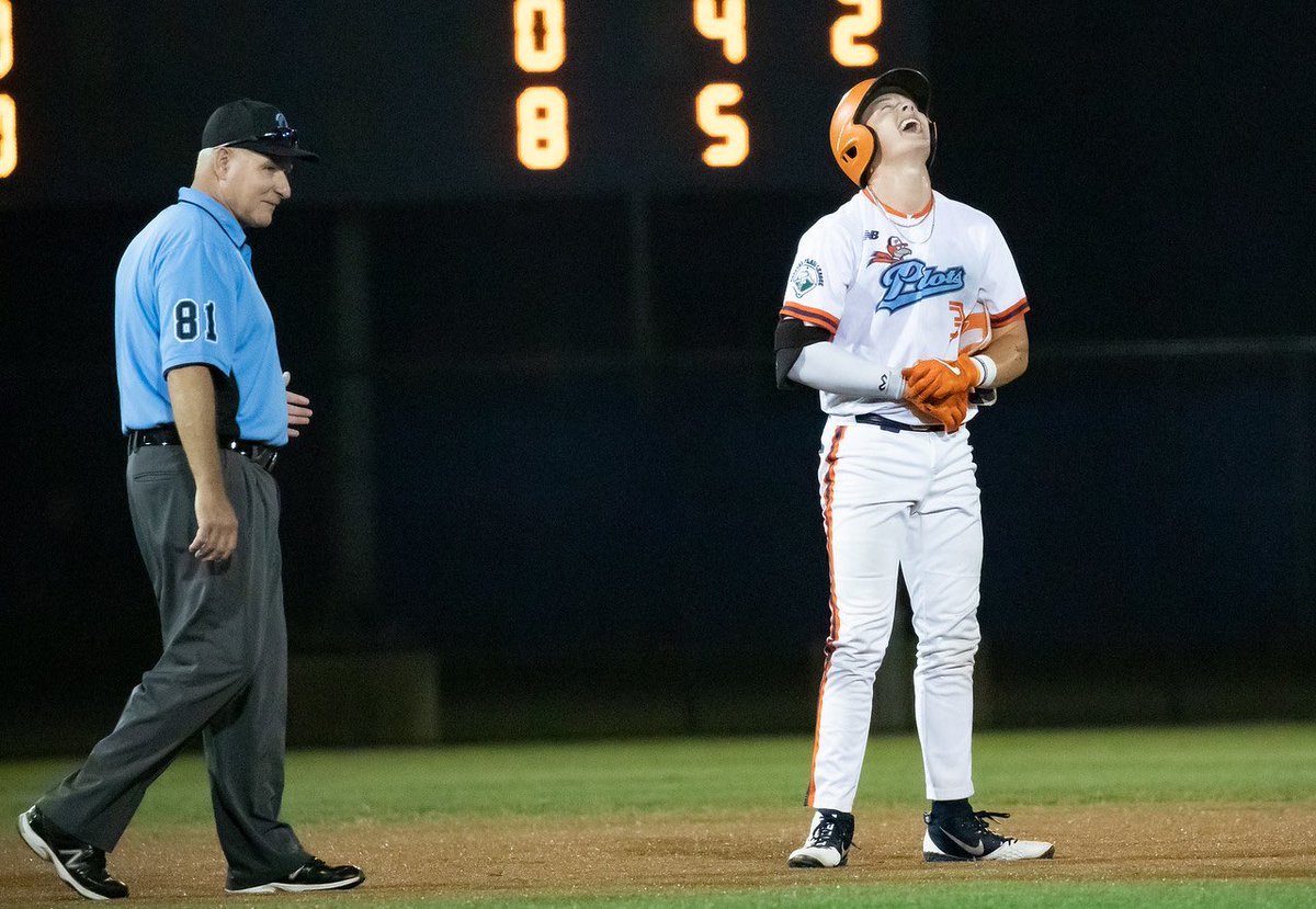 PeninsulaPilots's tweet photo. Another win for the Pilots tonight with a final score of 9-1 against the Edenton Steamers! 
LET’S GO PILOTS NATION!! https://t.co/nhBGmqbVQl