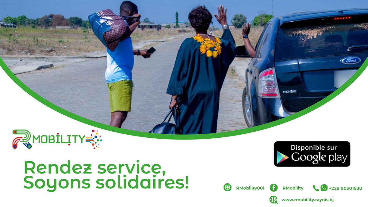RMobility001's tweet photo. #Wasexo #RMobility #Covoiturage #Comoto #Cotaxi #Cobus #Bénin
🔊𝗧é𝗹é𝗰𝗵𝗮𝗿𝗴𝗲 𝗹'𝗮𝗽𝗽𝗹𝗶𝗰𝗮𝘁𝗶𝗼𝗻 "𝗥𝗠𝗼𝗯𝗶𝗹𝗶𝘁𝘆", 𝗲𝘅𝗽é𝗿𝗶𝗺𝗲𝗻𝘁𝗲 𝗹𝗮 𝘀𝗼𝗹𝗶𝗱𝗮𝗿𝗶𝘁é 𝗲𝘁 𝗹𝗮 𝘀é𝗰𝘂𝗿𝗶𝘁é 𝗽𝗼𝘂𝗿 𝘁𝗲𝘀 𝗱é𝗽𝗹𝗮𝗰𝗲𝗺𝗲𝗻𝘁𝘀. 𝗔𝗯𝗼𝗻𝗻𝗲 𝘁𝗼𝗶 à 𝗹𝗮 𝗽𝗮𝗴𝗲 https://t.co/3DWA2yzDR0