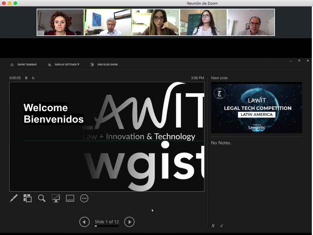 janet_huerta's tweet photo. Un honor haber sido parte del panel evaluador de la Competencia #Legaltech de @LawitGroup Mi más grande reconocimiento por esta iniciativa y a estos 4 emprendedores legaltech #tBooks @Legalario #InlexPro @legalshelf https://t.co/20pEPK4Y9X