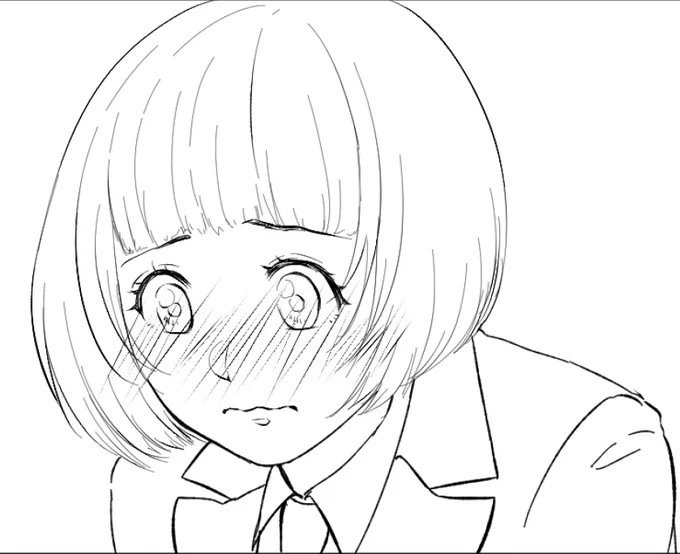 ?お相手の?ちゃんなんだけど、この子表情描くの楽しいな 