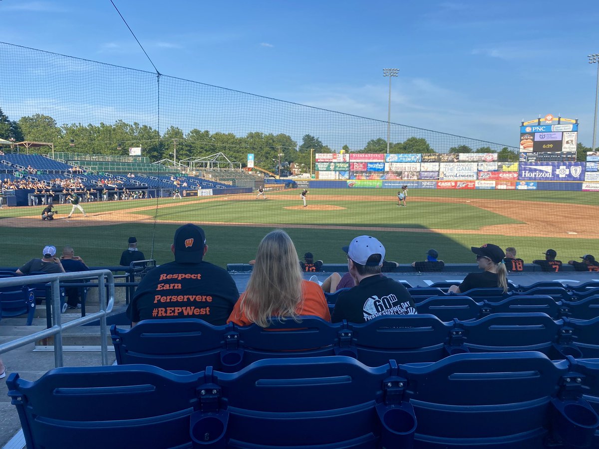 How I missed baseball...but do I cheer for the school I teach for or the school I went to🤷🏻‍♀️⚾️  #LastDance