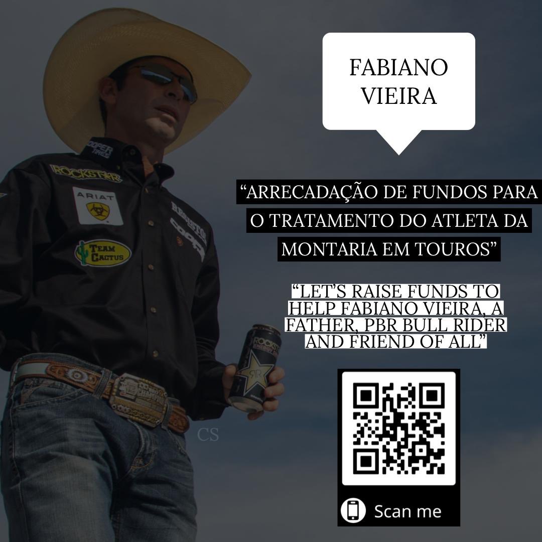 nilsonreining's tweet photo. As many of you know the PBR Bull Rider Fabiano Vieira, got into a bull wreck couple weeks ago during a Touring Pro event. We are raising funds to help with his treatment, let’s helps great father, friend of all and son of God!!!
Scan the QR Code https://t.co/zuGc2i0TkJ