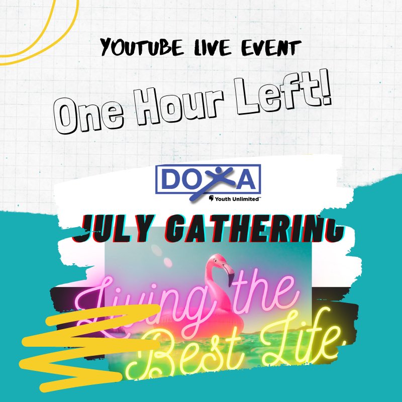 DOXAToronto's tweet photo. Last call for #doxagathering. Check out our YouTube channel for the link. #livingyourbestlife https://t.co/W9UnRxcSGB