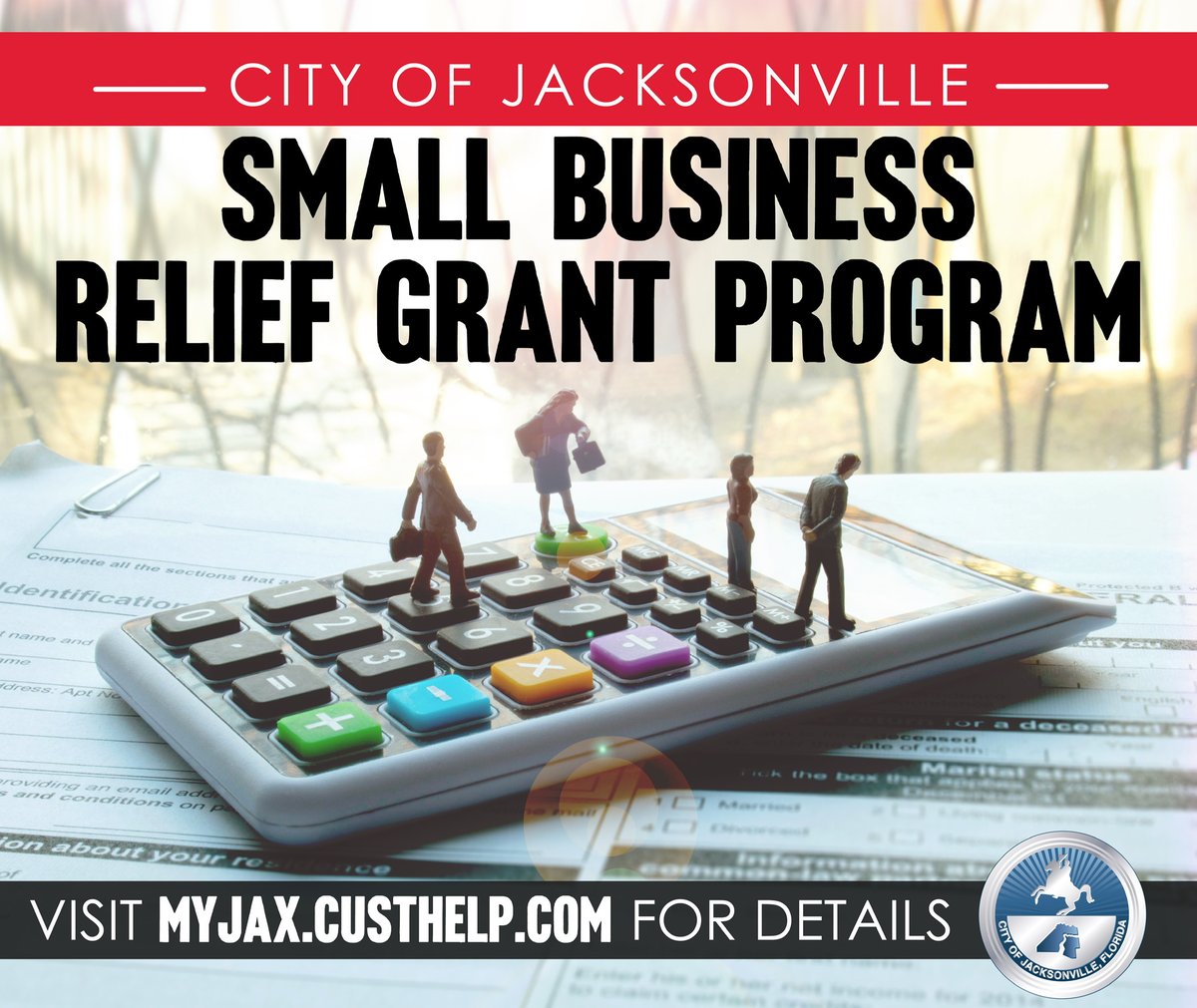 The 2nd round of the Small Business Relief Program will launch on Thursday July 16, at 9am.

This relief grant program will make one-time payments of up to $2,000 to a limited number of qualifying small business owners. 

For more information: coj.net/welcome/news/c…