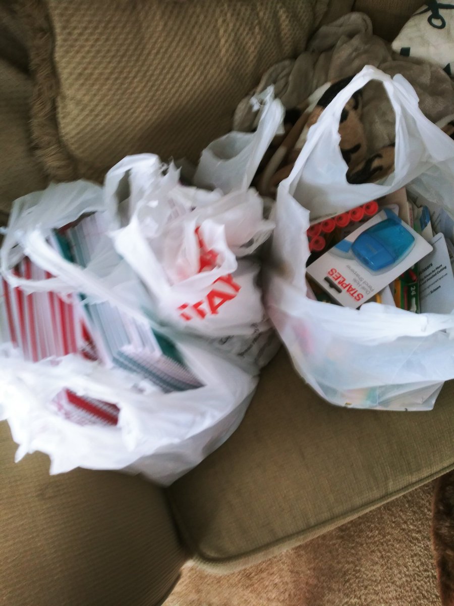 Preparing for the school year. Bought supplies for all my students in room 101. Everyone will have all their own supplies and supply boxes, no sharing. 
<a href="/AndersonFive/">Anderson Five</a> <a href="/RAMiddle_RAMS/">Robert Anderson</a> #RAMSInspire