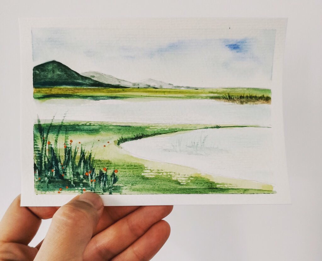 CAPACITEAUK's tweet photo. Let the peace rule our heart 💓 #greenery #countryside #Watercolourpainting #peaceful #Mindset #pond #calm https://t.co/UUDCncYHnd