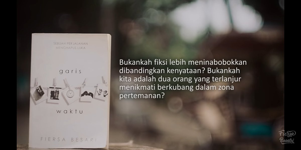 SYIFAIASHA's tweet photo. @FiersaBesari Iya, terlanjur https://t.co/Q6tnIBrMXG