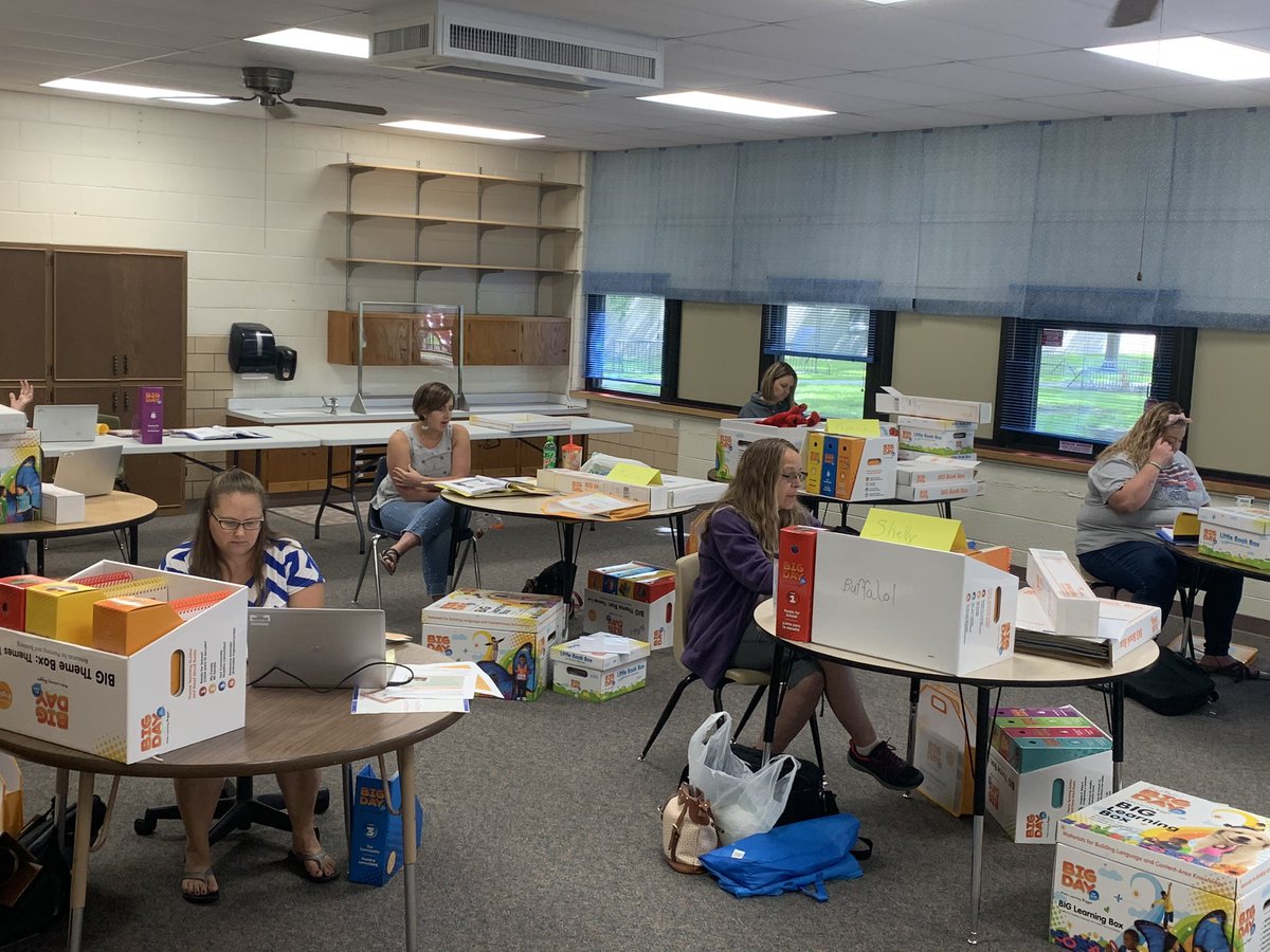 rompeg's tweet photo. NPPSD preschool teachers are busy learning!  Today they are attending a training on Big Day for the Pre-K the new preschool curriculum the district adopted. https://t.co/32LGouBIRL