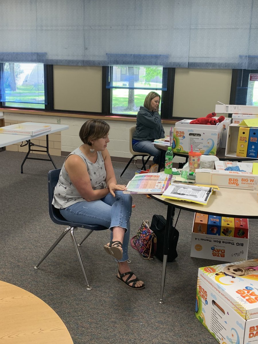 NPPSD preschool teachers are busy learning!  Today they are attending a training on Big Day for the Pre-K the new preschool curriculum the district adopted.