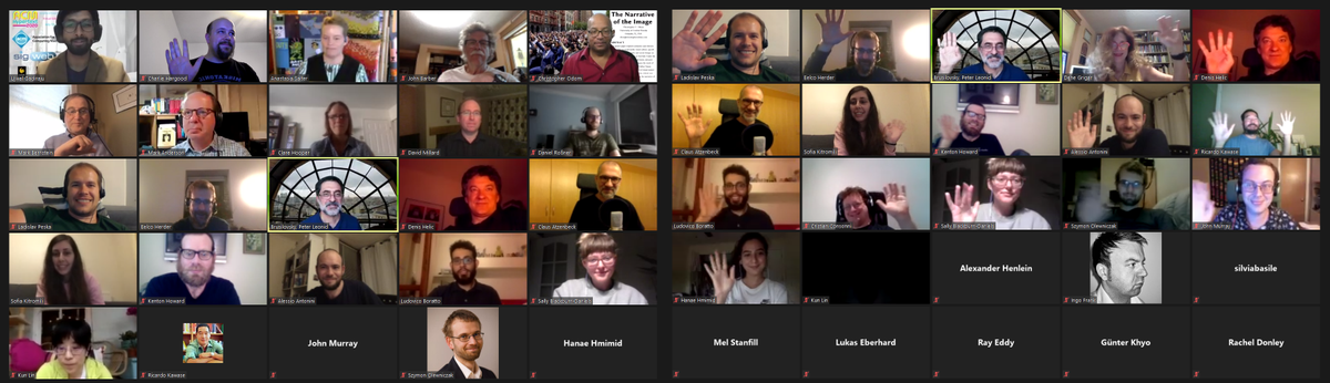 ACM_SIGWEB's tweet photo. A conference photo for the future :) #ACMHT20
(Sorry for duplications - screenshotting multiple zoom pages is harder than I expected)
An excellent @ACMHT conference all - SIGWeb's thanks goes out to the organisers, authors, and everyone who participated. https://t.co/9APzU4QsJs